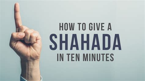 Recite the <b>Shahada</b> to complete <b>your</b> conversion. . After taking your shahada